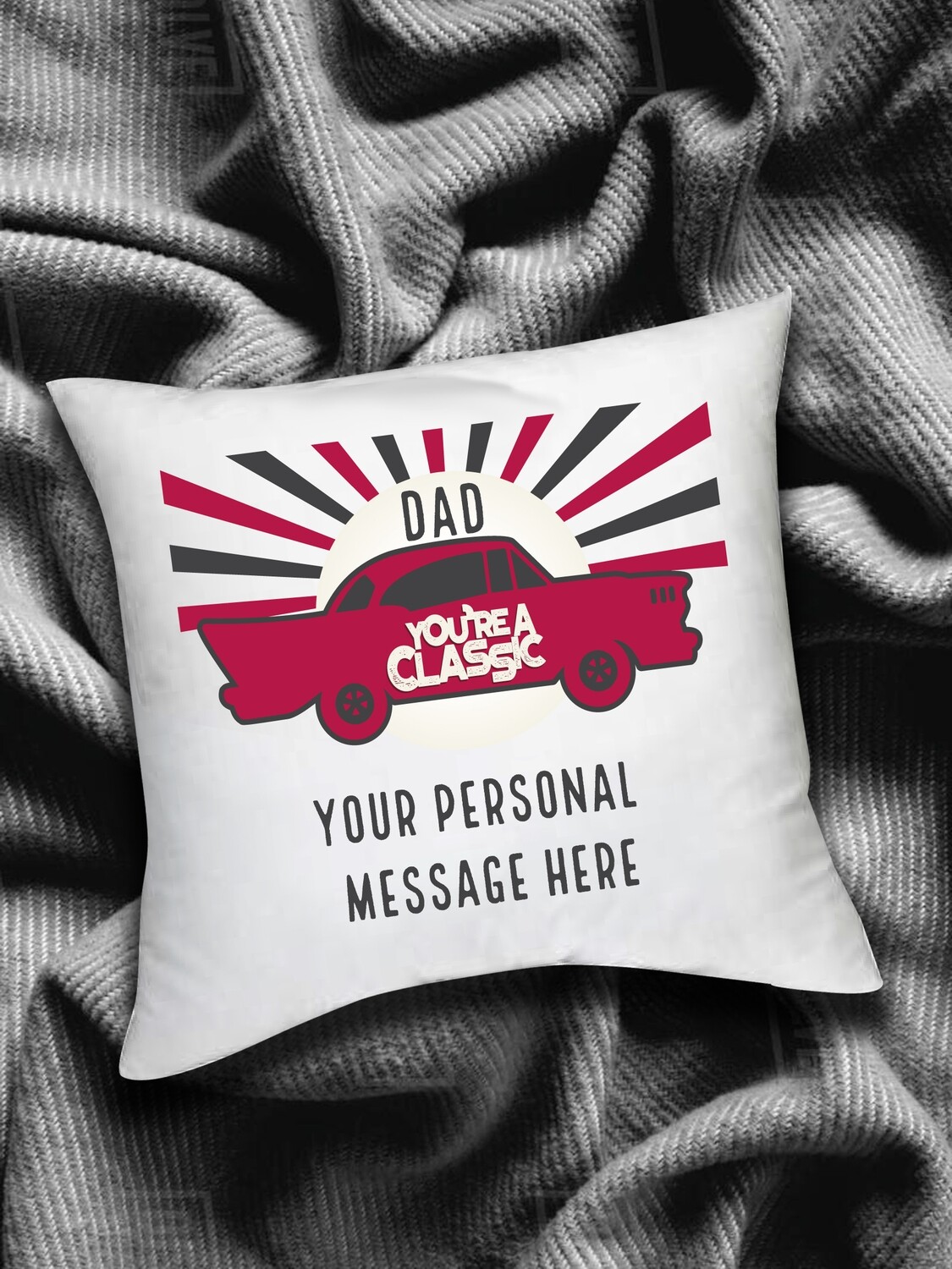 Personalized Classic Dad Scatter Cushion