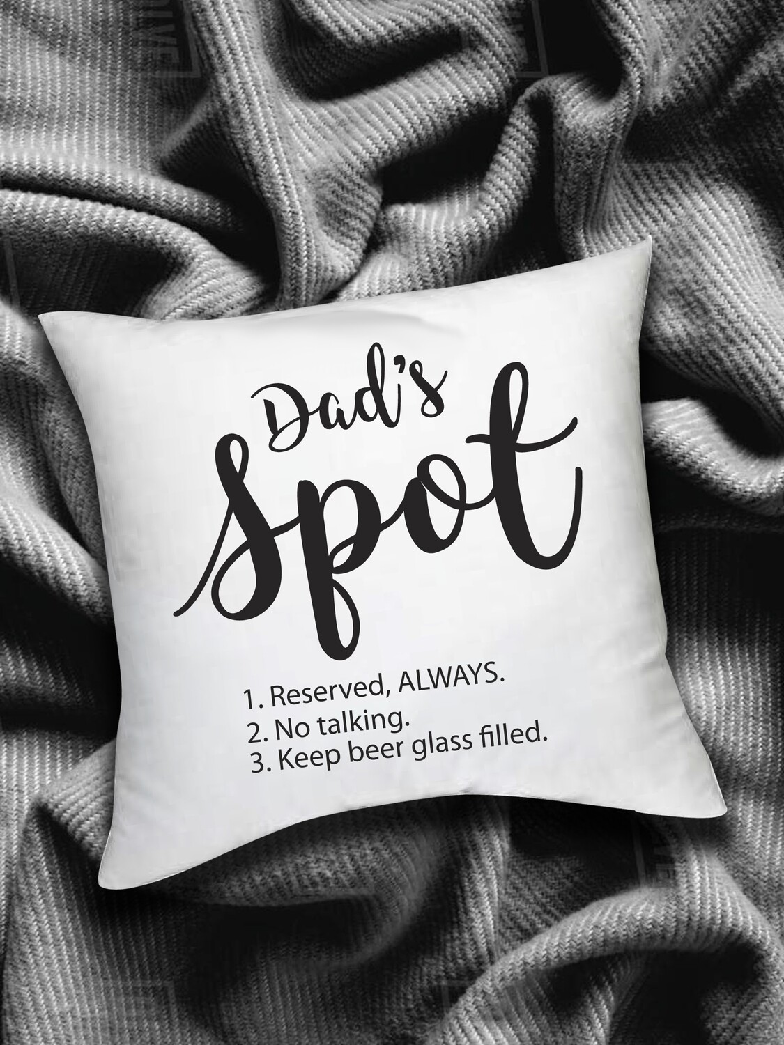 Personalized Dad's Spot Scatter Cushion