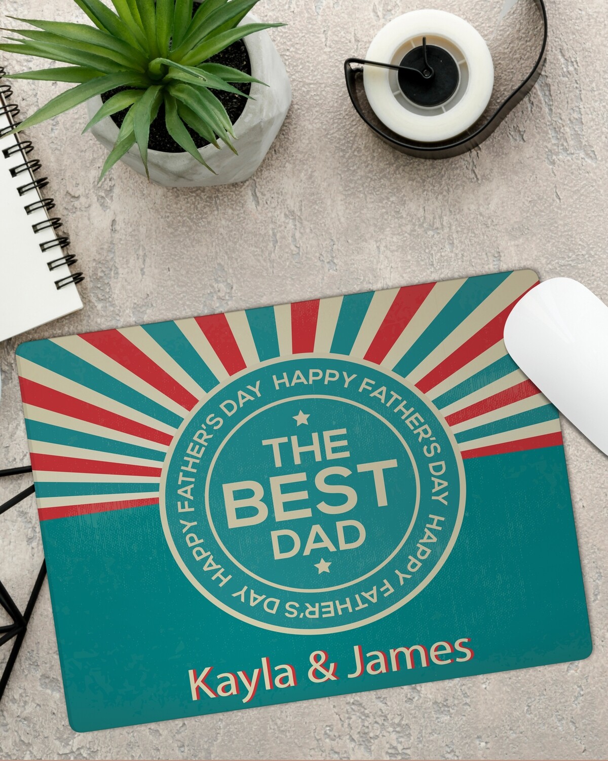 Personalized Best Dad Mouse Pad