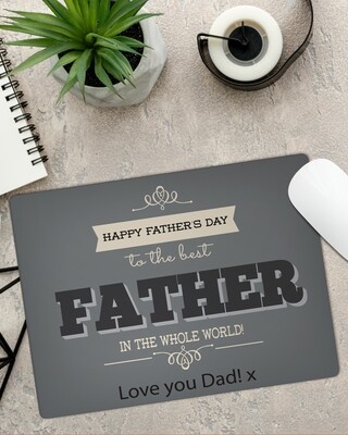 Personalized Best Father Mouse Pad