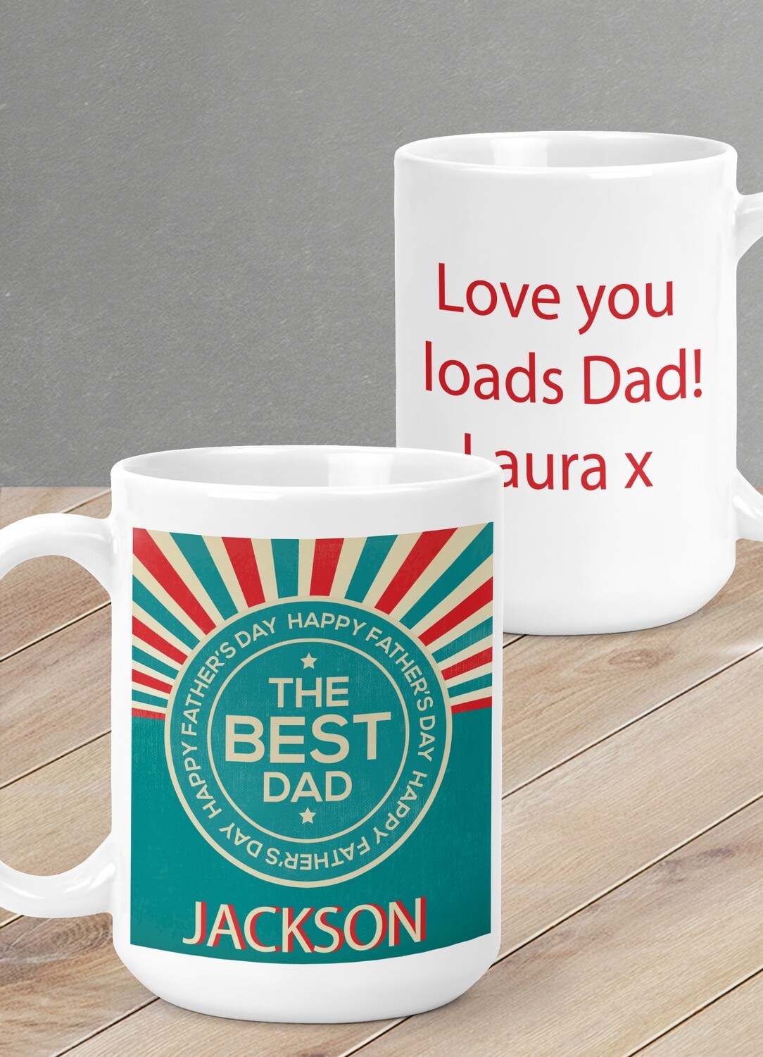 Personalized Best Dad Mug