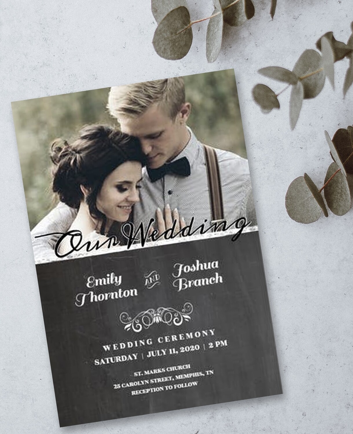 Personalized Photo Wedding Invite & Save The Date