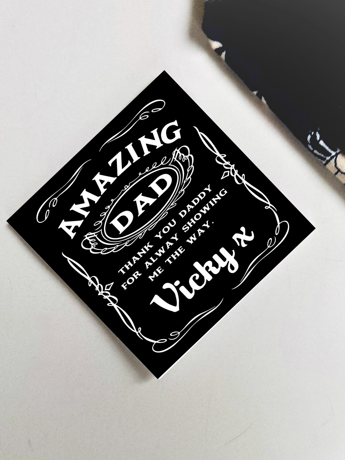 Personalized Amazing Dad Tie Patch