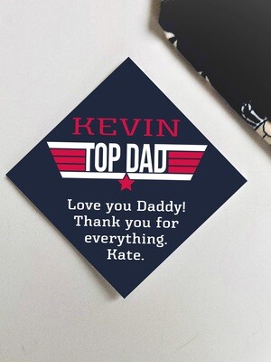 Personalized Top Dad Tie Patch