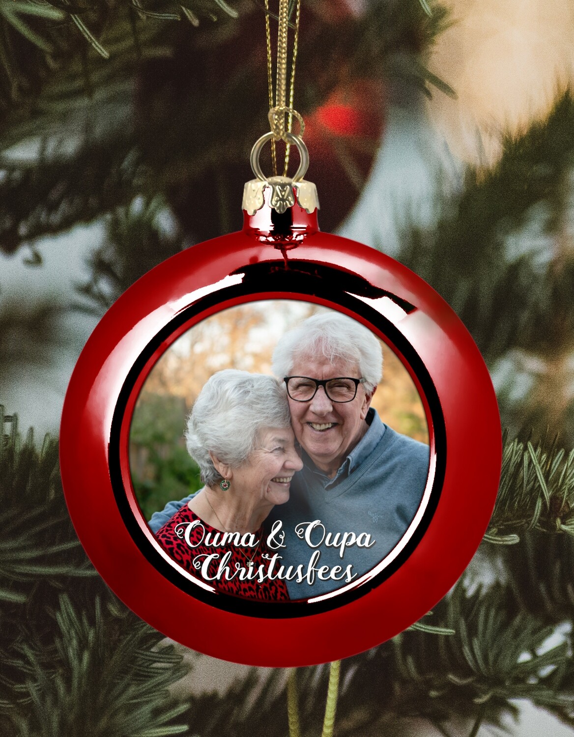 Personalised Grandparents Christmas Bauble
