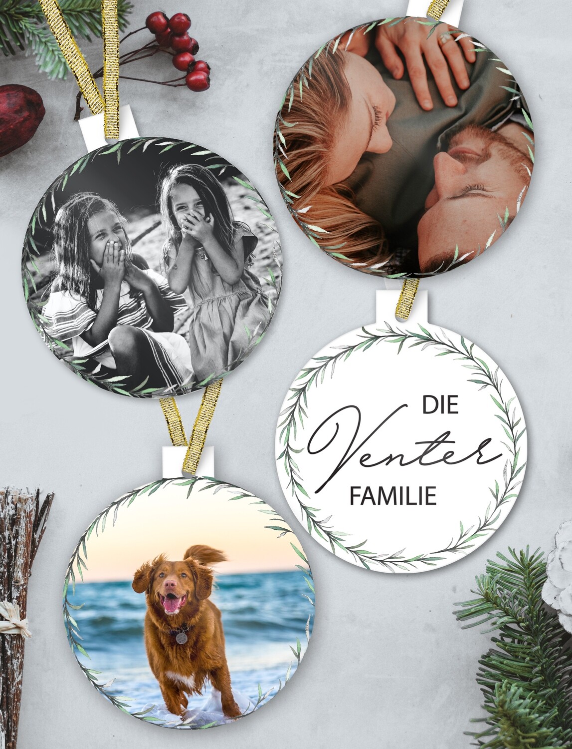 Personalised Photo Christmas Ornaments