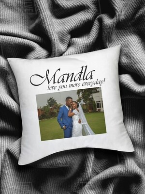 Personalized Romance Photo Scatter Cushion