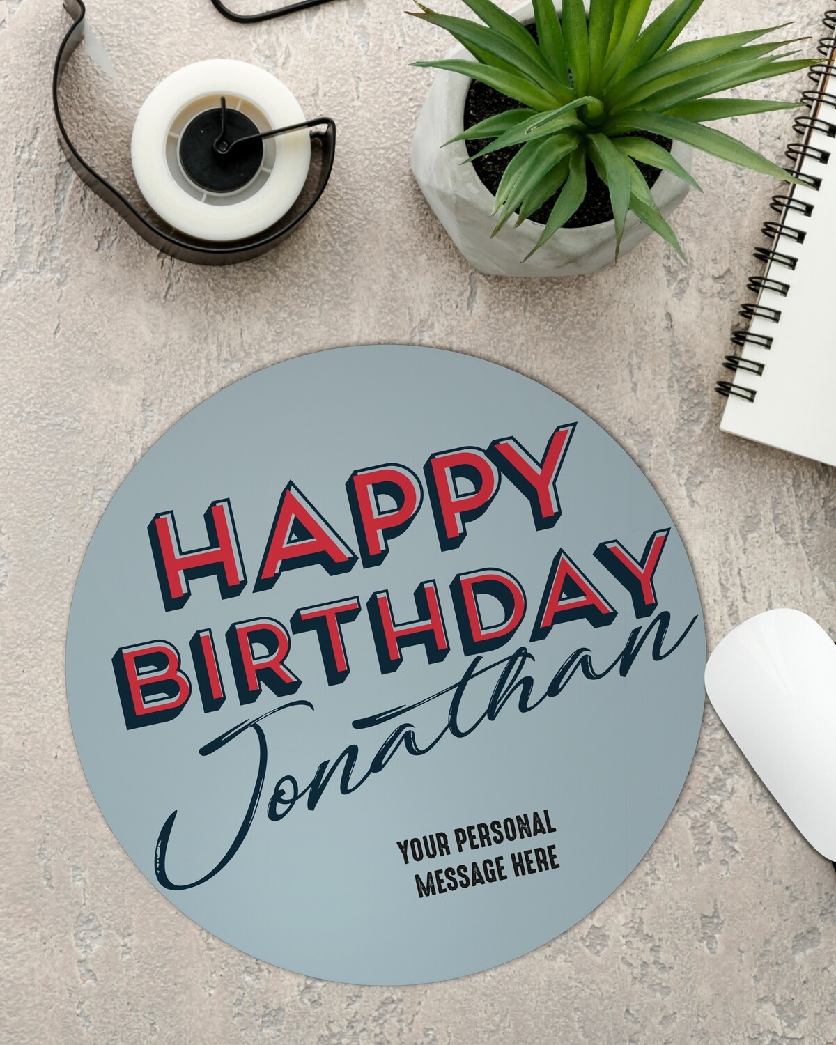 Personalized Birthday Mouse Pad