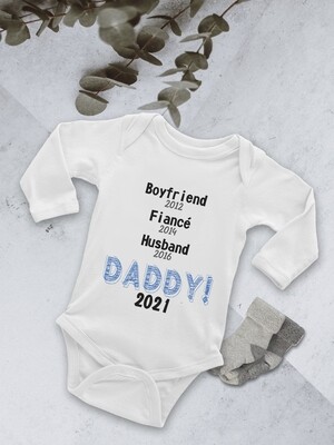 Personalised Daddy Baby Onesie
