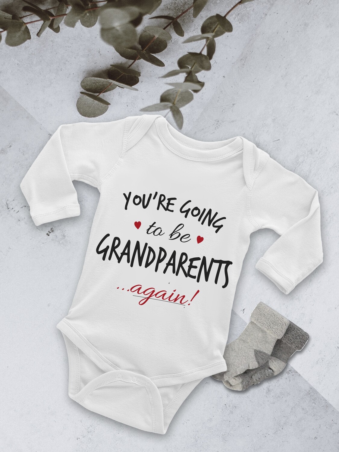 Personalised Grandparents Baby Onesie
