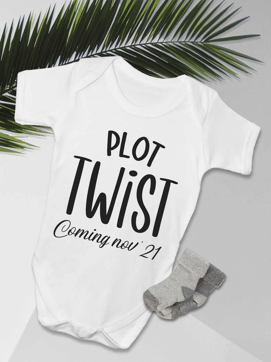 Personalised Plot Twist Baby Onesie