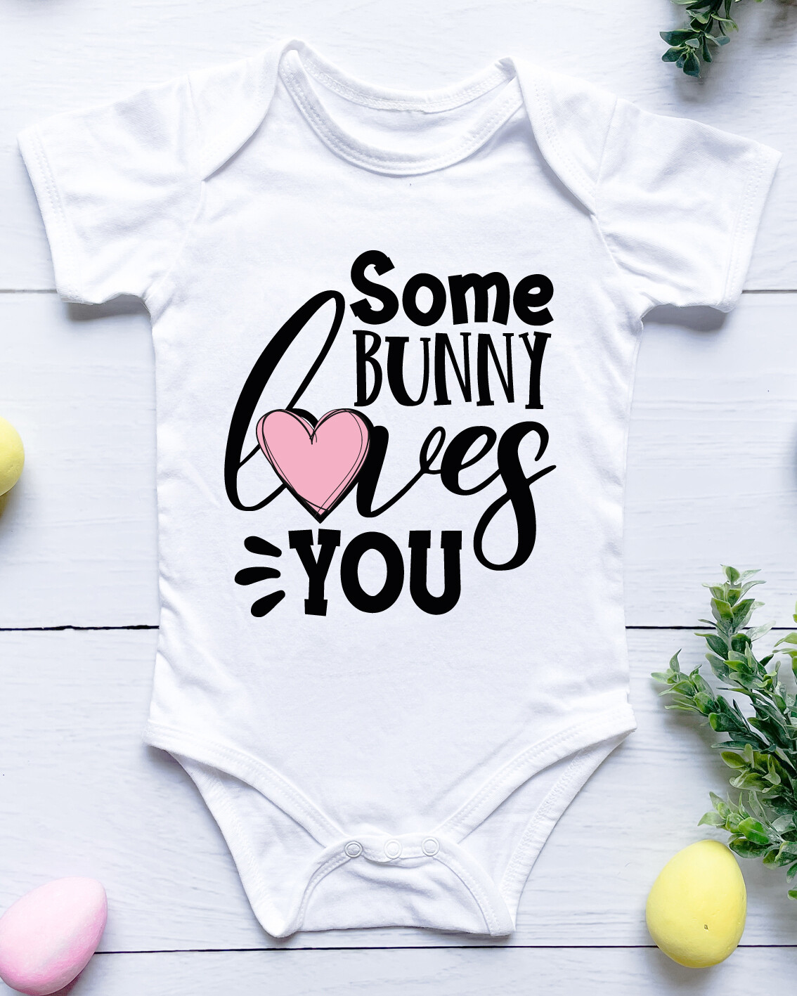 Personalised Some Bunny Baby Onesie