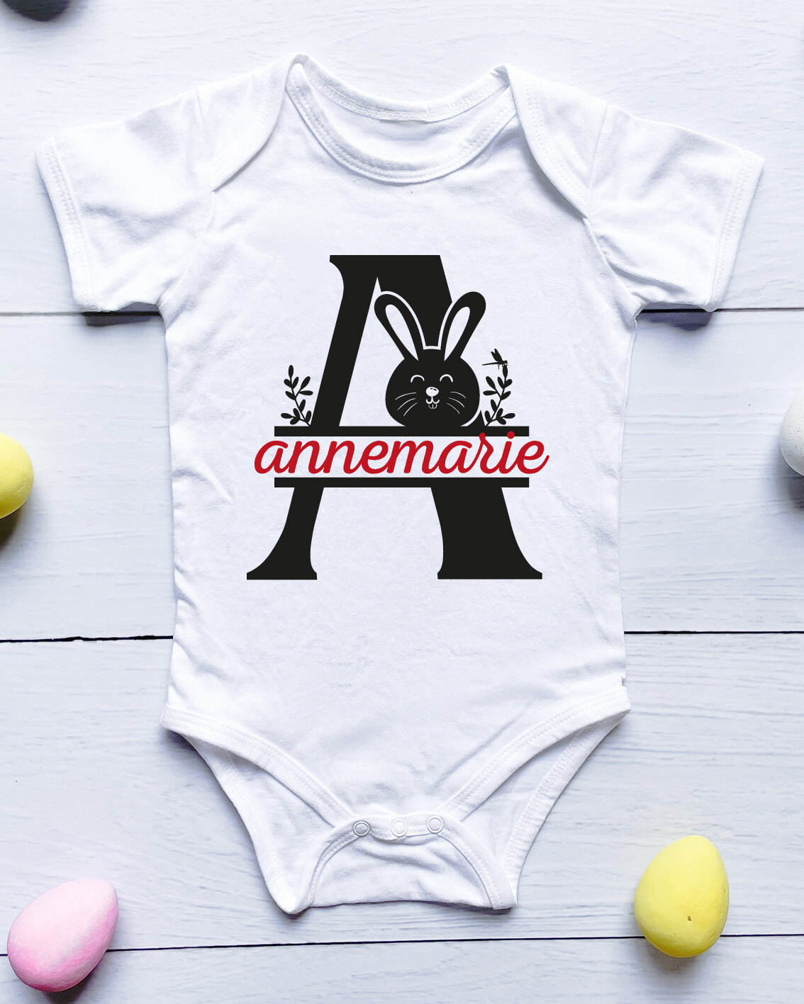 Personalised Monogram Baby Onesie