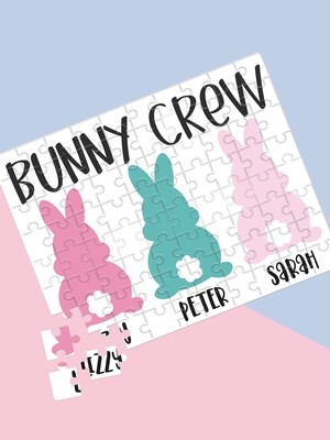 Personalised Bunny Crew Puzzle