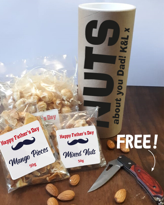 Nuts About Dad Snack Tube & FREE GIFT!