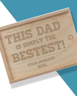 Personalised Bestest Dad Hamper Box