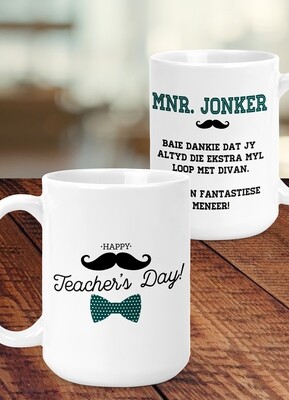 Personalised Teacher Bowtie Mug