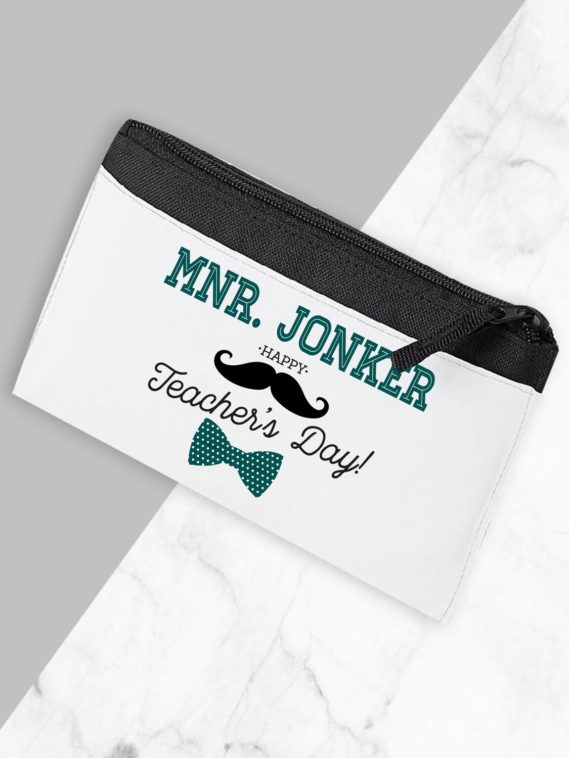 Personalised Bowtie Teacher Pencil Bag Small