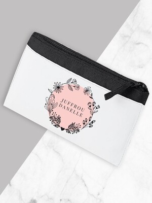 Personalised Floral Teacher Pencil Case Small