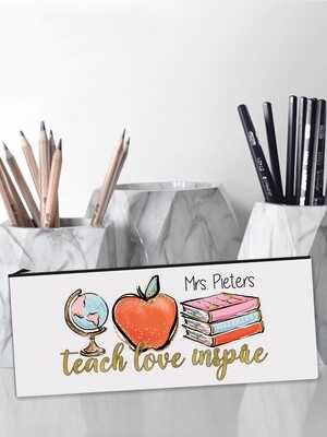 Personalised Teach Pencil Case Large