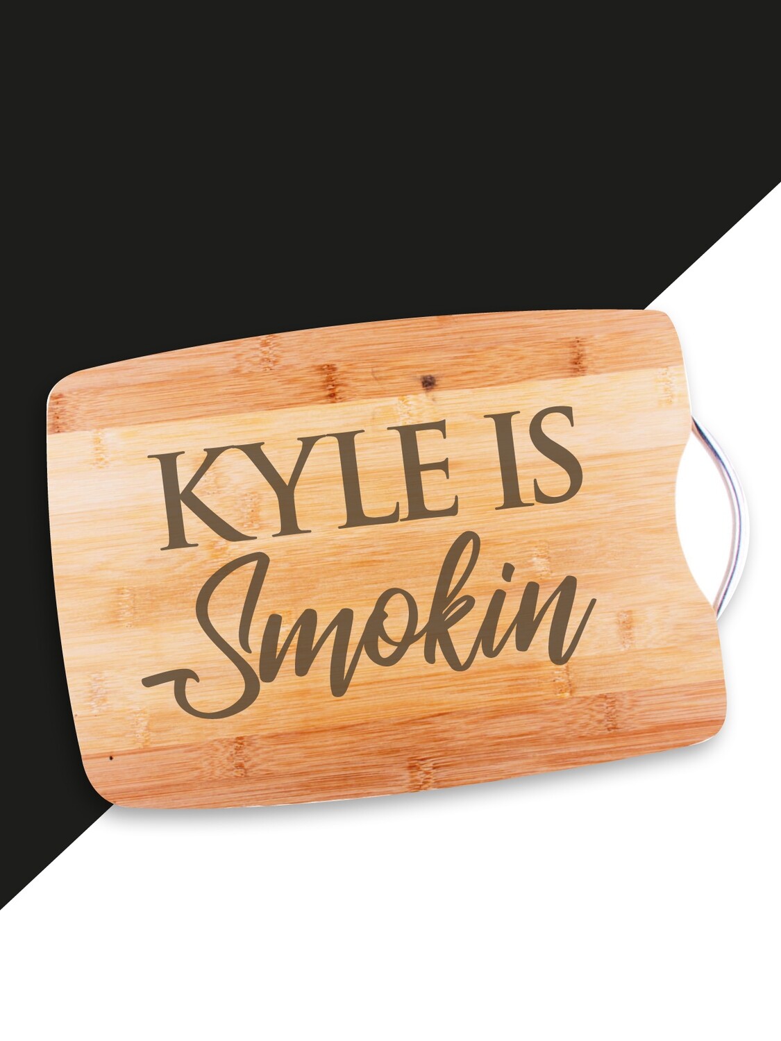 Personalised Smokin Wood Chopping Board