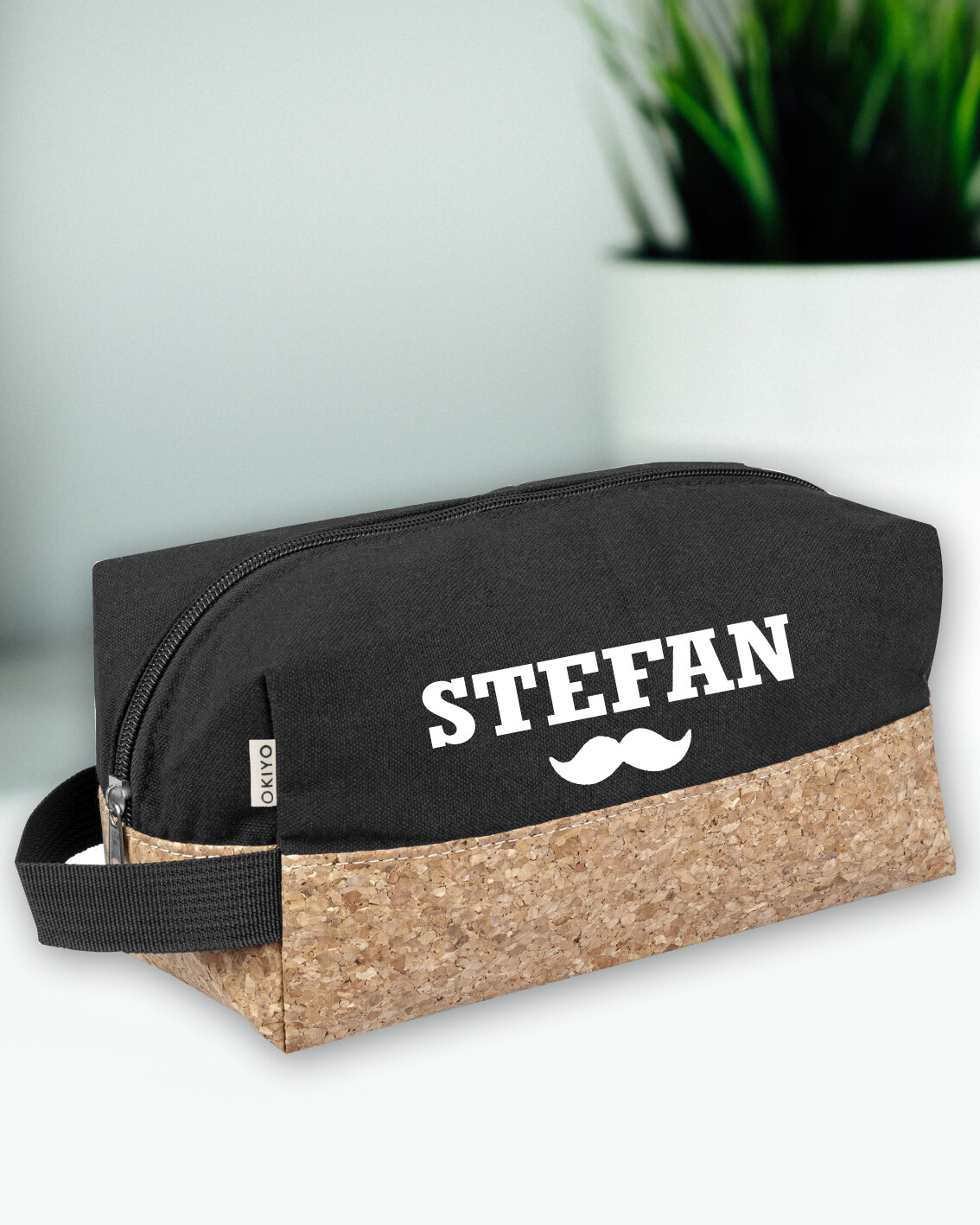 Personalised Moustache Mens Toiletry Bag
