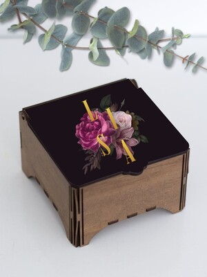 Personalised Floral Keepsake Box