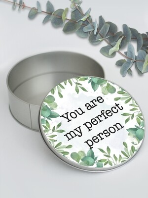 Personalised Leafy Metal Box