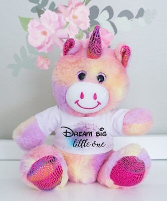 Personalised Fairy Dust Unicorn Teddy