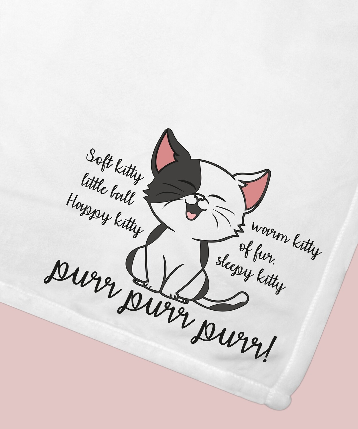 Personalised Soft Kitty Plush Blanket