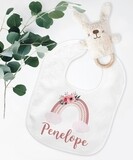 Personalised Rainbow Baby Bib