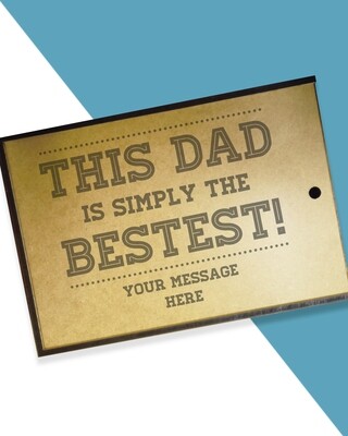 Personalised Bestest Dad Hamper Box