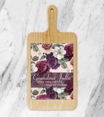 Personalised Floral Platter Board