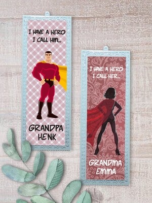 Personalised Red Bookmarks