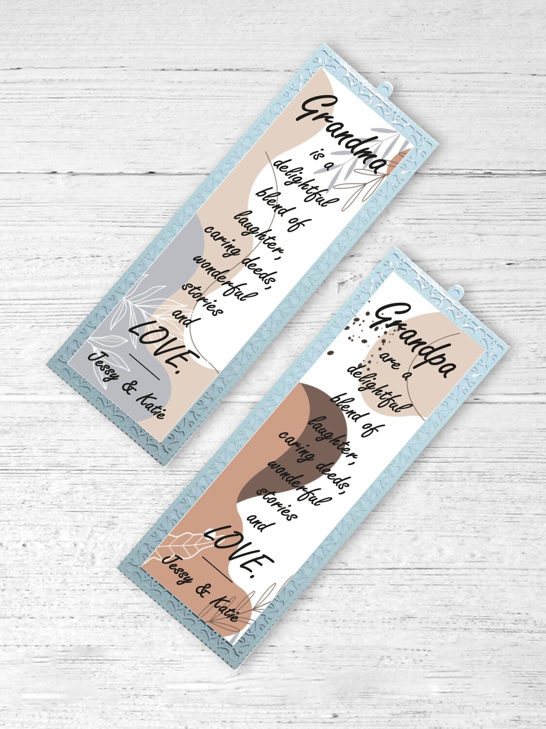 Personalised Pastel Bookmarks