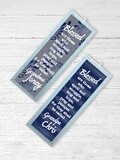 Personalised Navy &amp; Silver Bookmarks