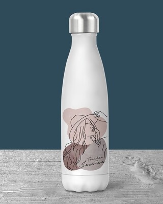 Personalised Line Art Water Bottle