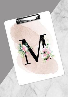 Personalised Floral Clipboard