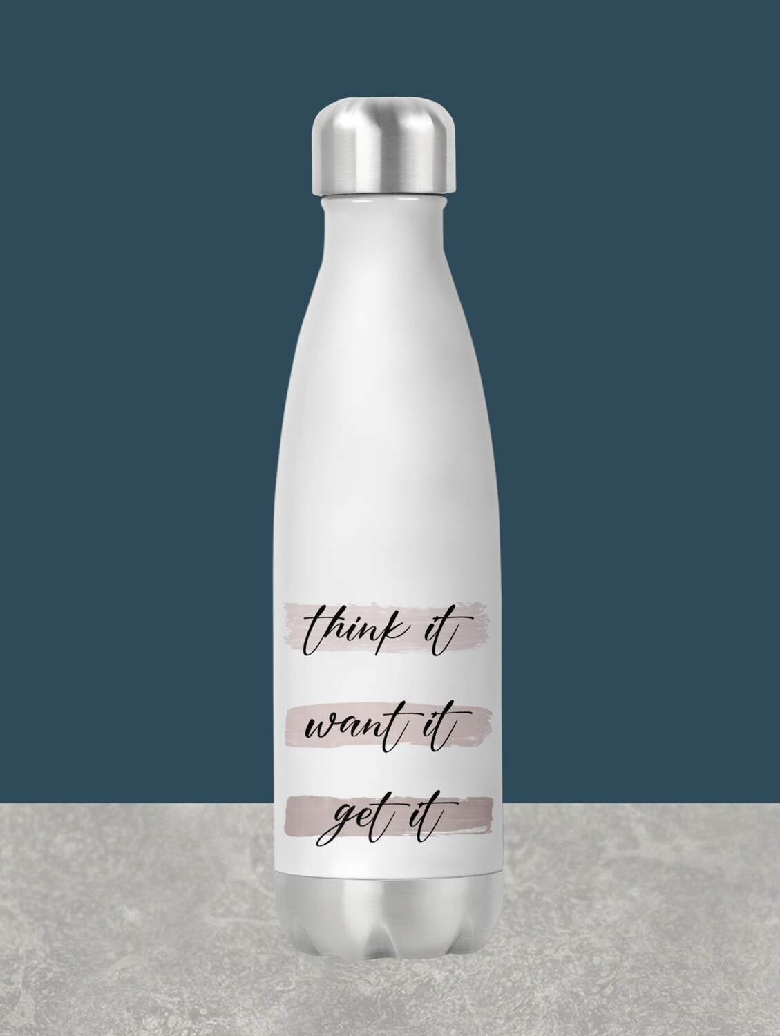 Personalised Brush Stroke Water Bottle