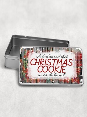 Personalised Christmas Cookie Tin