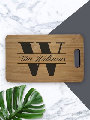 Personalised Family Wood Chopping Board