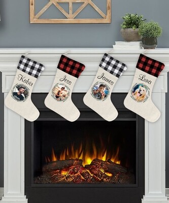 Personalised Photo Christmas Stocking
