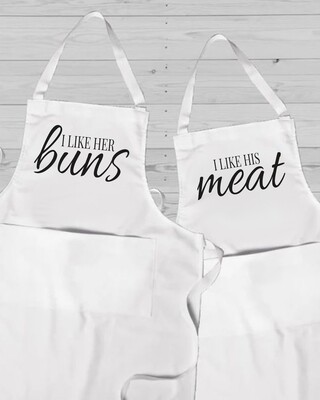 Personalised Couples His &amp; Hers Apron Set