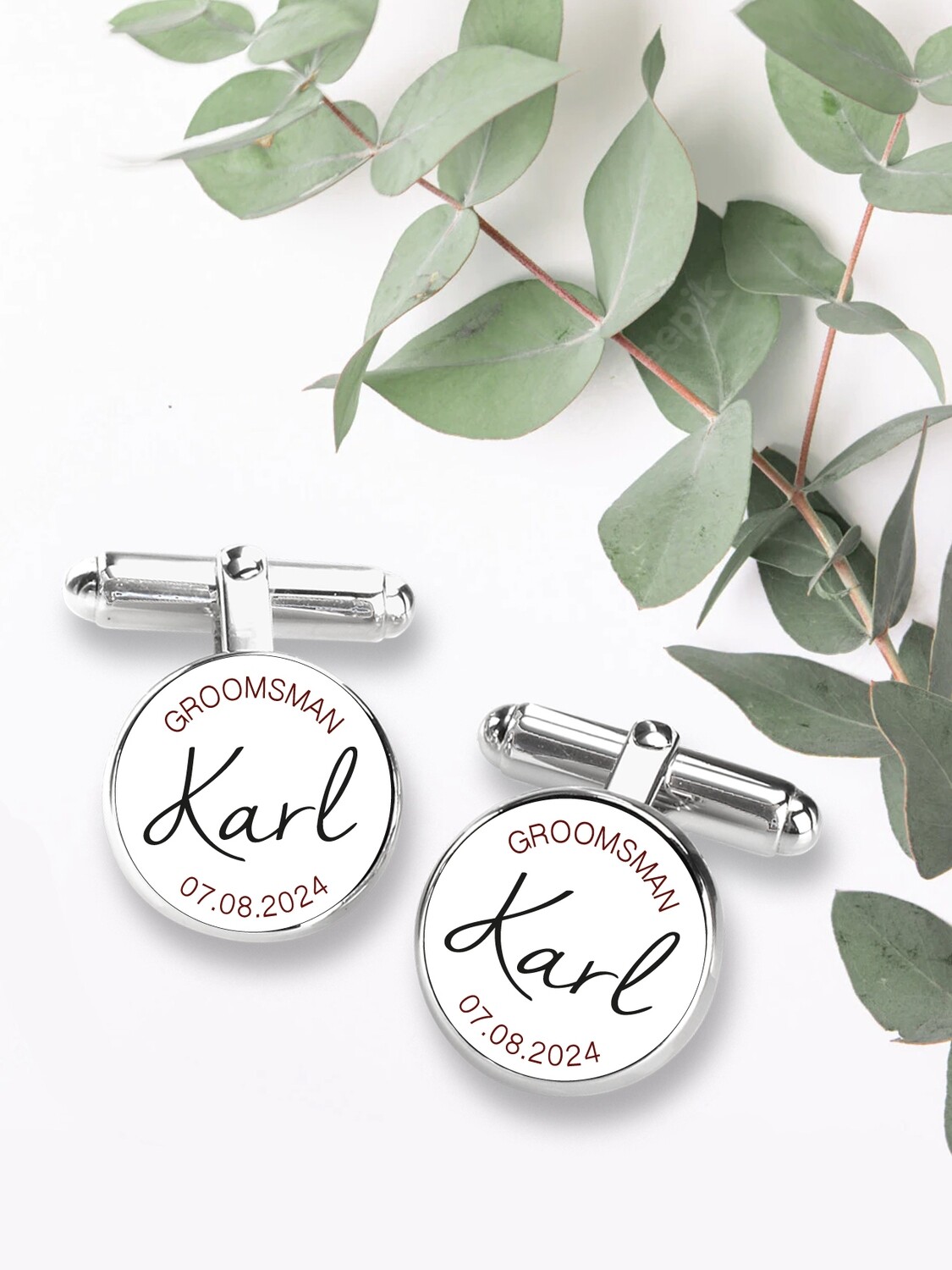 Wedding Name Personalised Cufflinks
