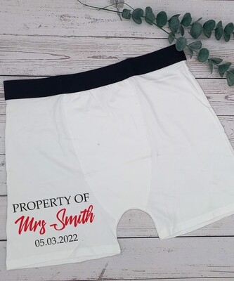 Personalised Property Mens Boxers