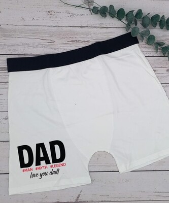 Personalised DAD Mens Boxers