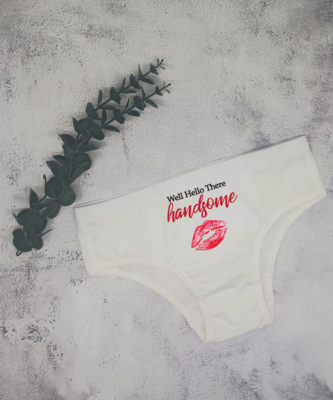 Personalised Lips Ladies Cheekie Underwear