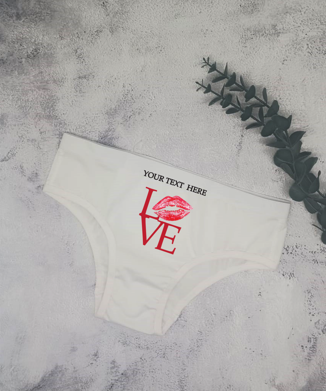 Personalised Love Ladies Cheekie Underwear