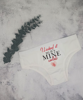 Personalised I Licked It Ladies Cheekie Underwear