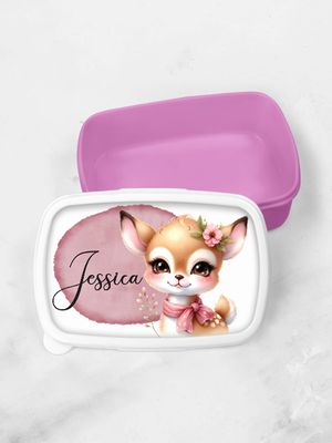 Personalised Girls Safari Children's Lunch Box